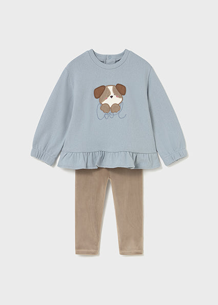 Conjunto legging y sudadera bebé