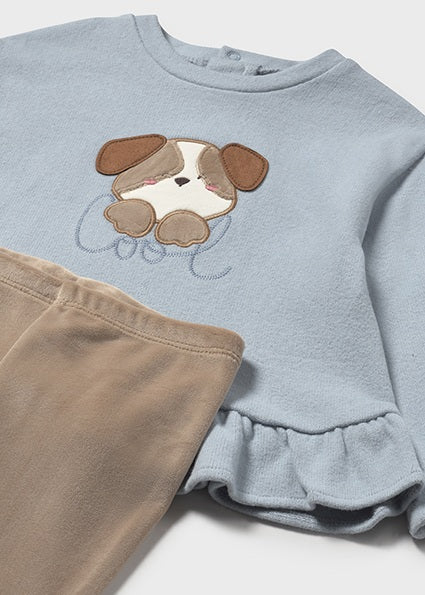 Conjunto legging y sudadera bebé