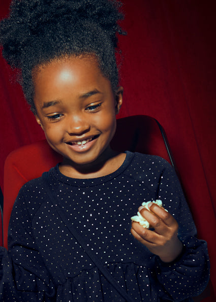 Vestido felpa con bolsa niña