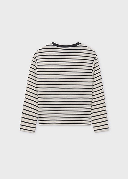 Playera oversize rayas unisex