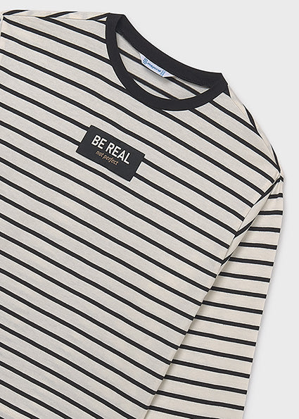 Playera oversize rayas unisex