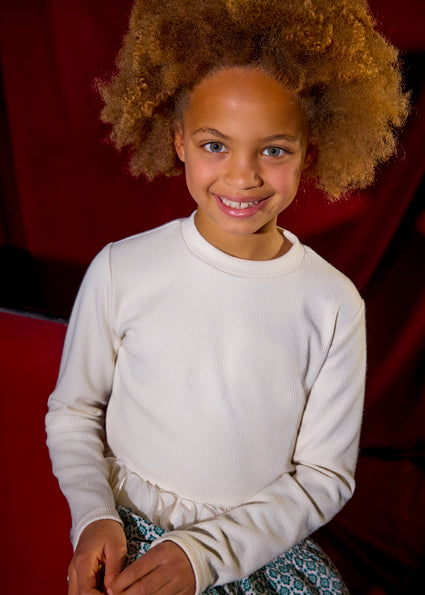 Playera pétalos chica