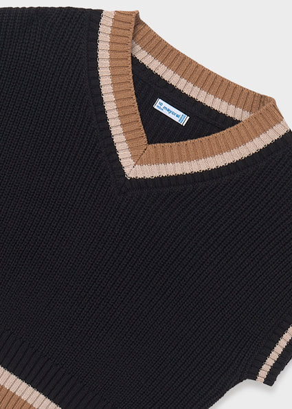 Chaleco contrastes chica