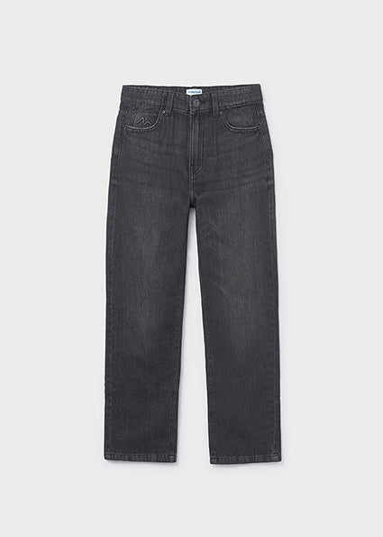 Pantalón de mezclilla holgado chica