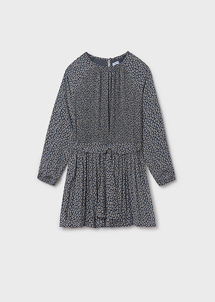 Vestido estampado chica