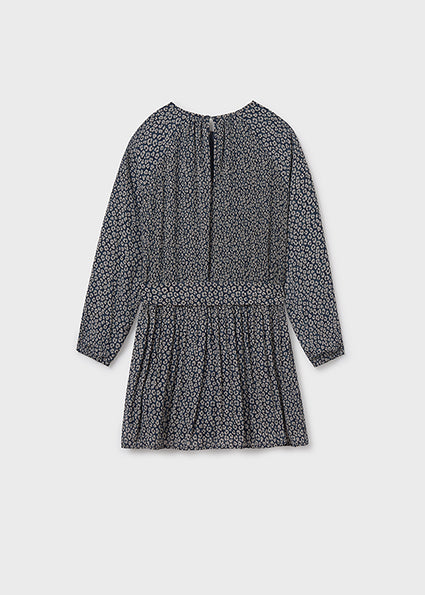 Vestido estampado chica