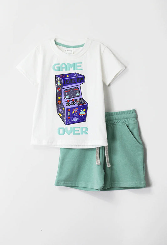 Conjunto con bermuda para niño