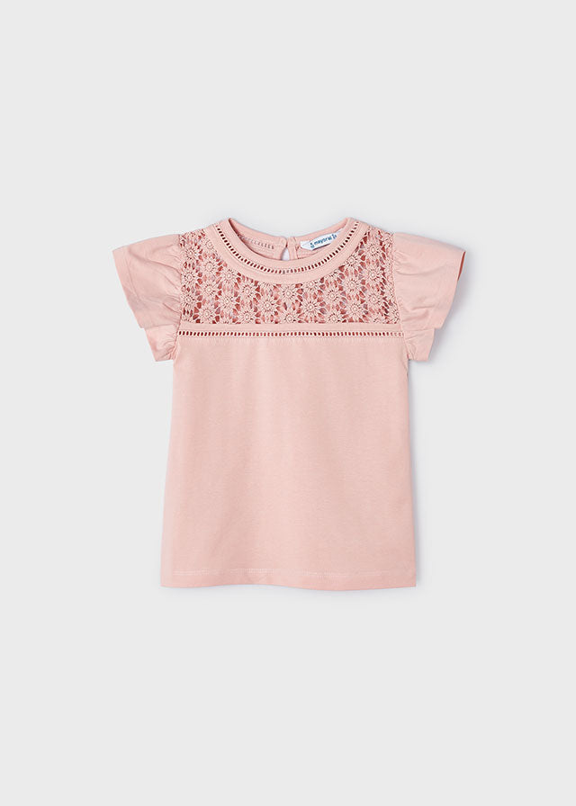 Playera guipur Better Cotton niña