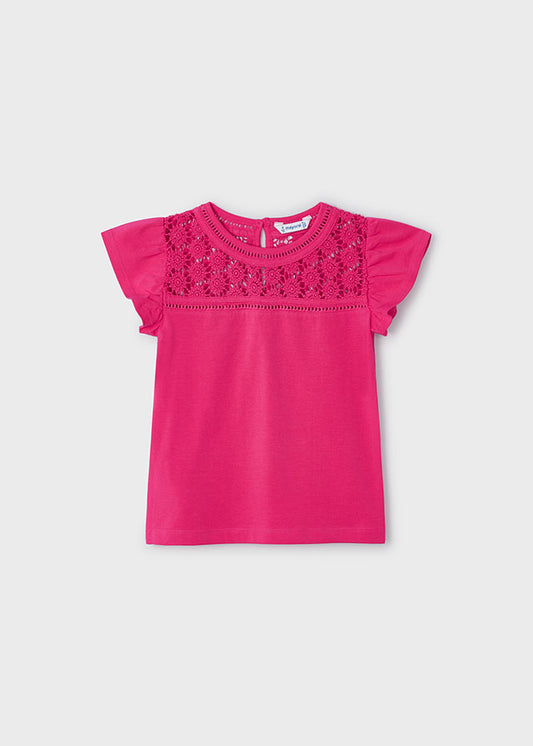 Playera guipur Better Cotton niña