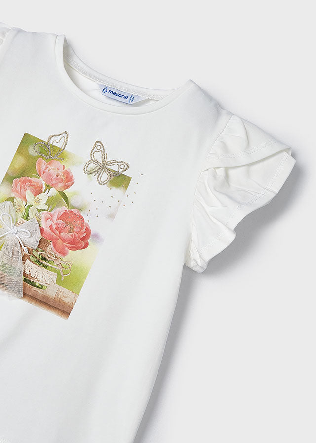 Playera estampada niña