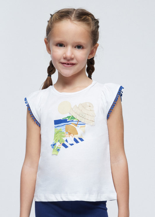 Playera apliques Better Cotton niña