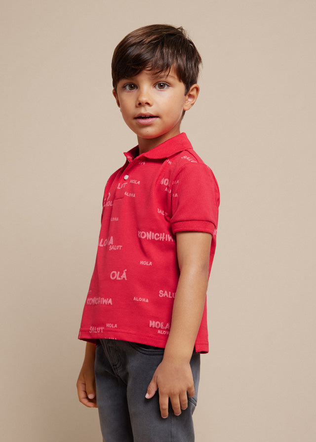 Polo estampado Better Cotton niño