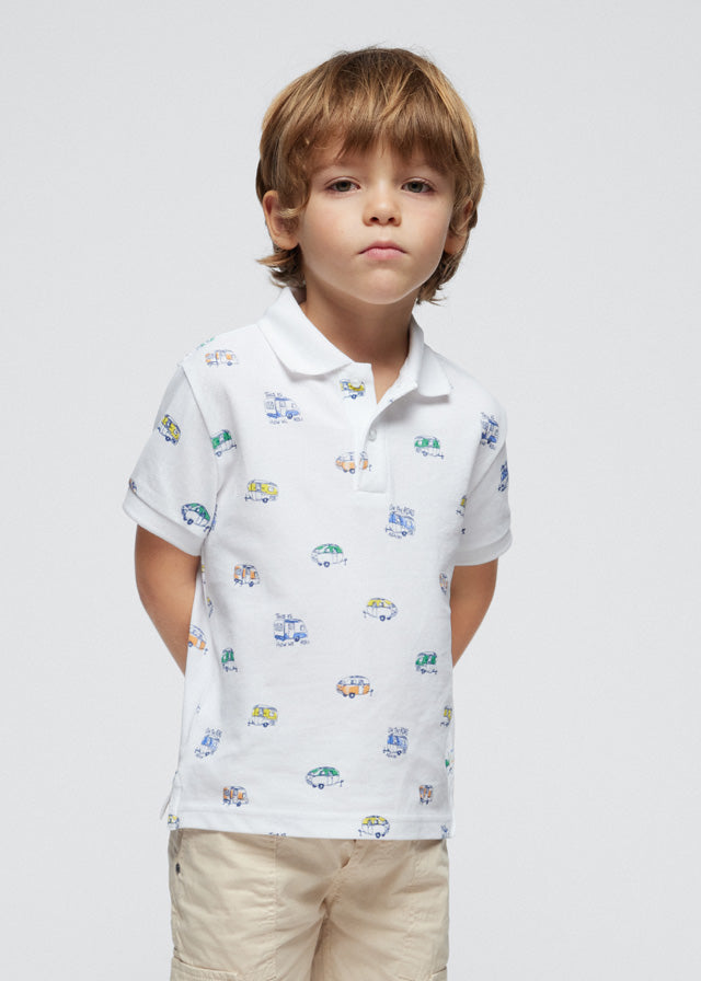 Polo estampado Better Cotton niño