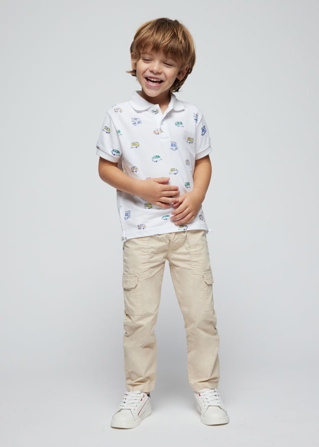 Polo estampado Better Cotton niño