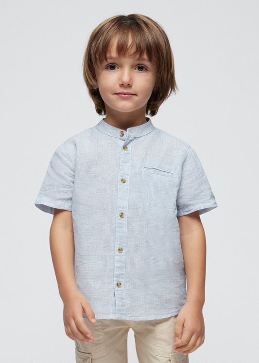 Camisa cuello mao lino niño