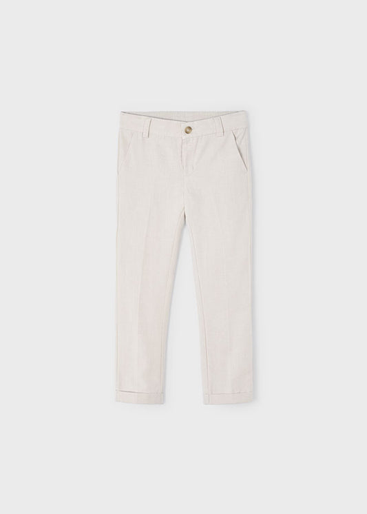 Pantalón chino tailoring lino niño