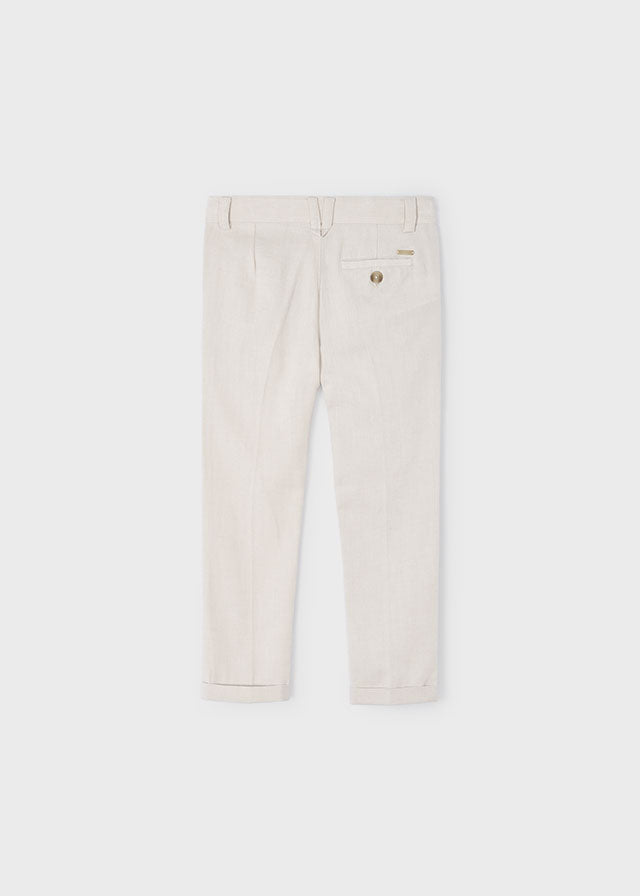 Pantalón chino tailoring lino niño