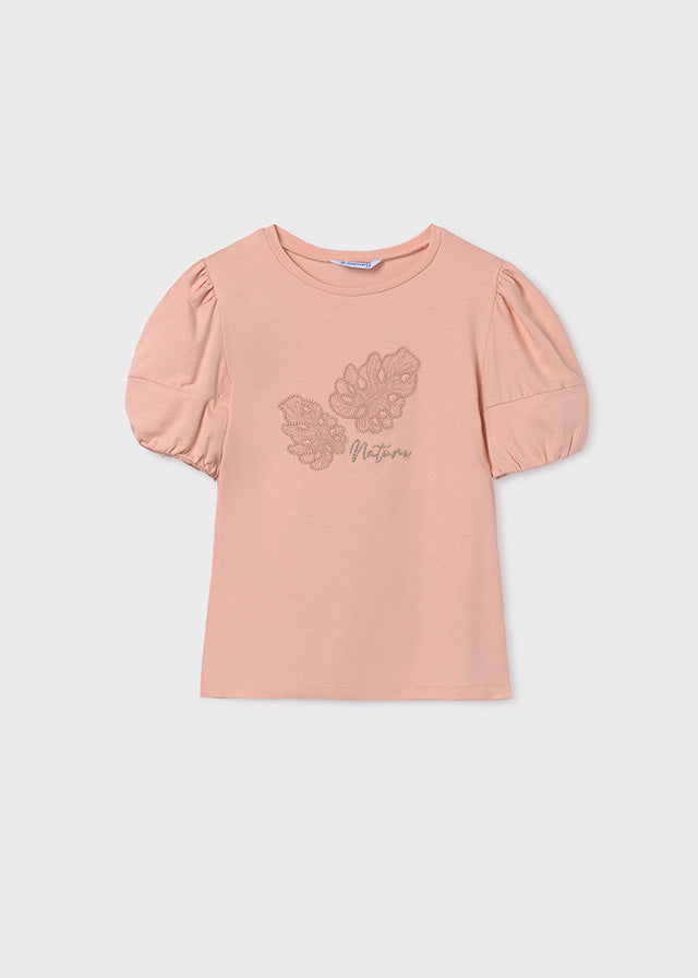 Playera aplique Better Cotton chica