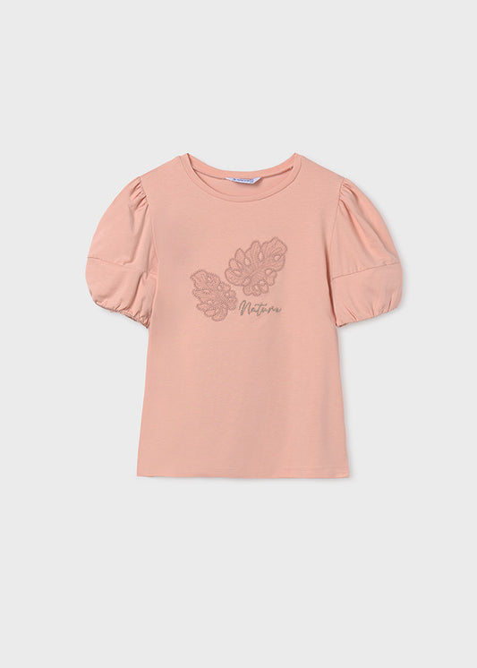 Playera aplique Better Cotton chica