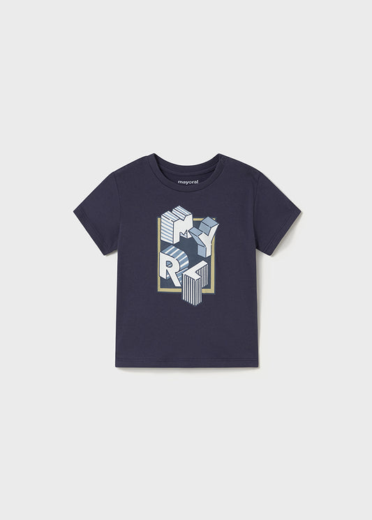 Playera básica letras bebé