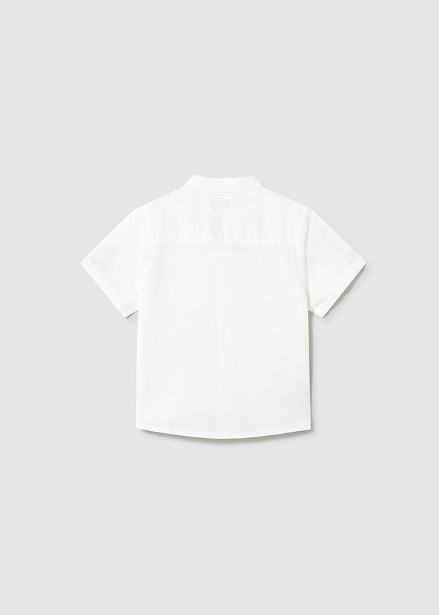Camisa cuello mao con lino bebé