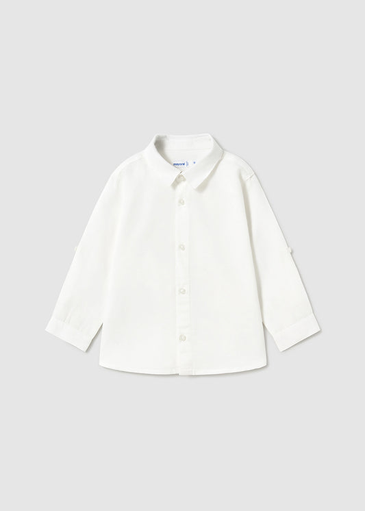 Camisa manga larga con lino bebé