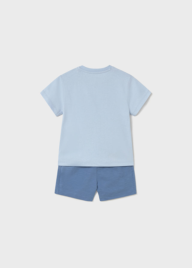 Conjunto bermuda y playera surf bebé
