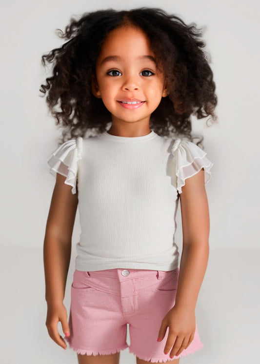 Short deshilachado niña