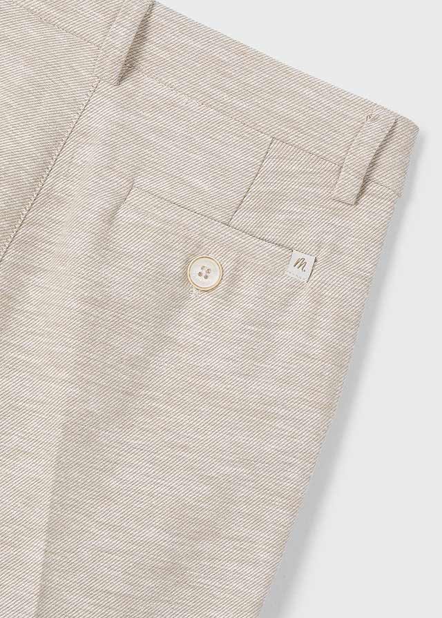 Pantalón vestir con lino niño