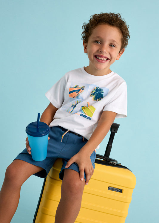 Conjunto bermuda y playera niño