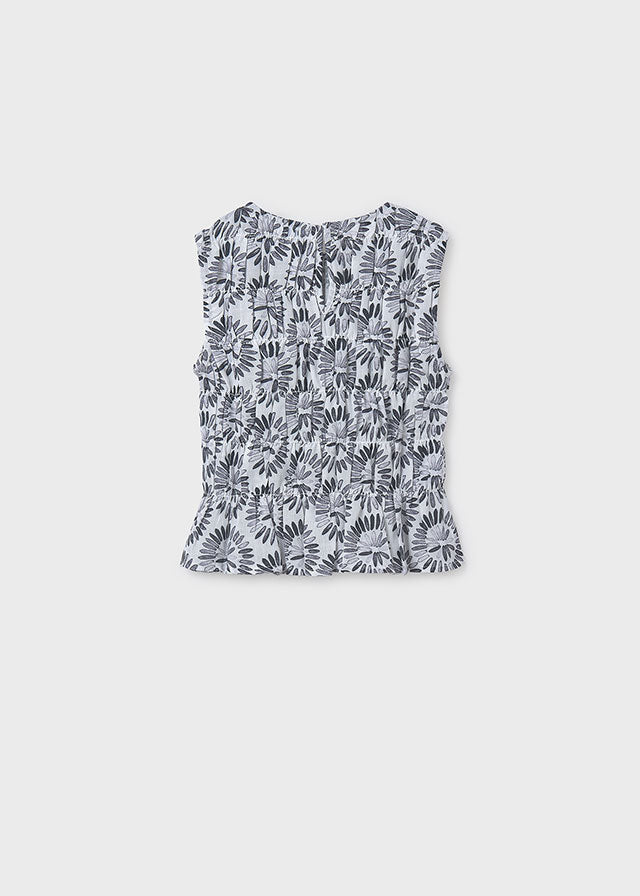 Top estampado nido de abeja chica