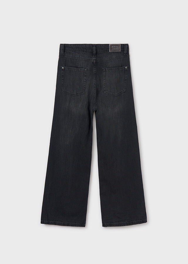 Pantalón de mezclilla ancho chica