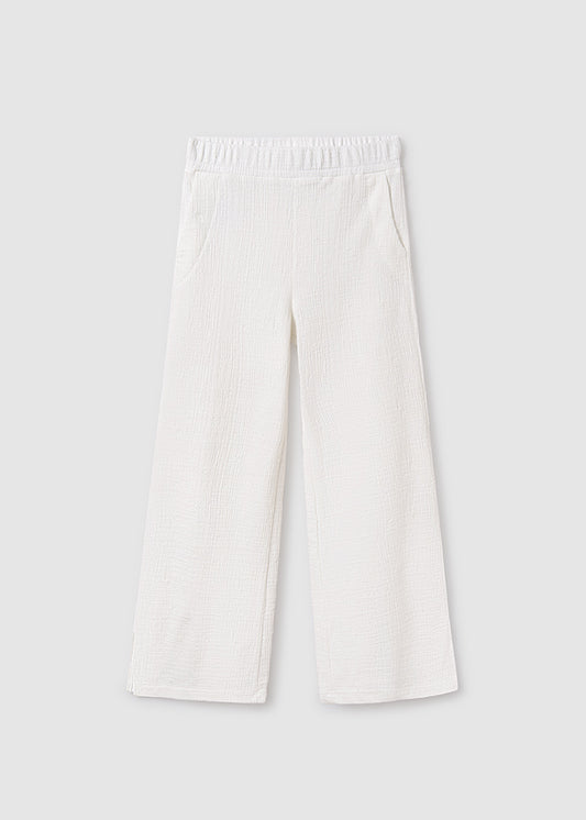 Pantalón ancho casual chica