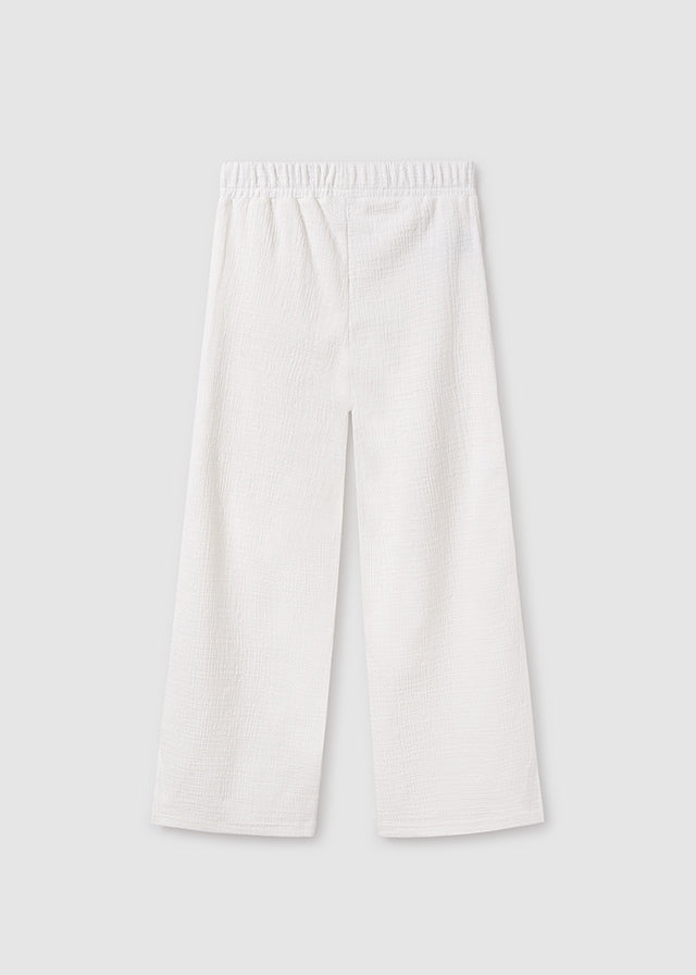Pantalón ancho casual chica