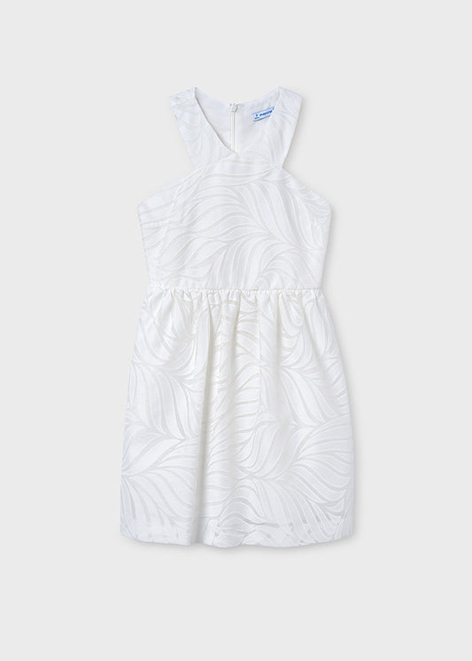Vestido tirantes cruzados devoré chica