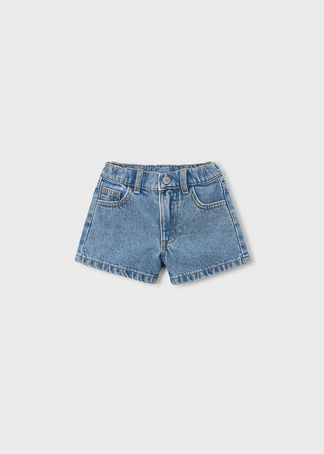 Short de mezclilla básico niña