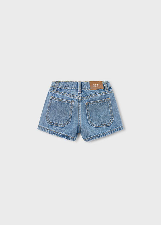 Short de mezclilla básico niña