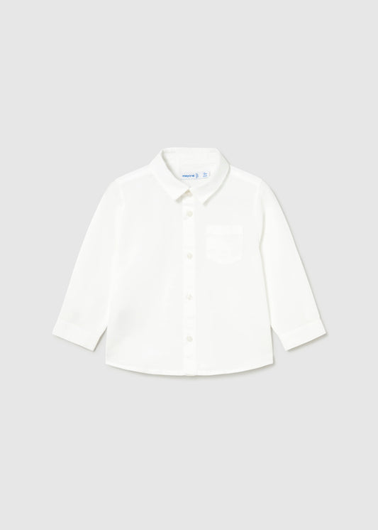 Camisa manga larga lino bebé