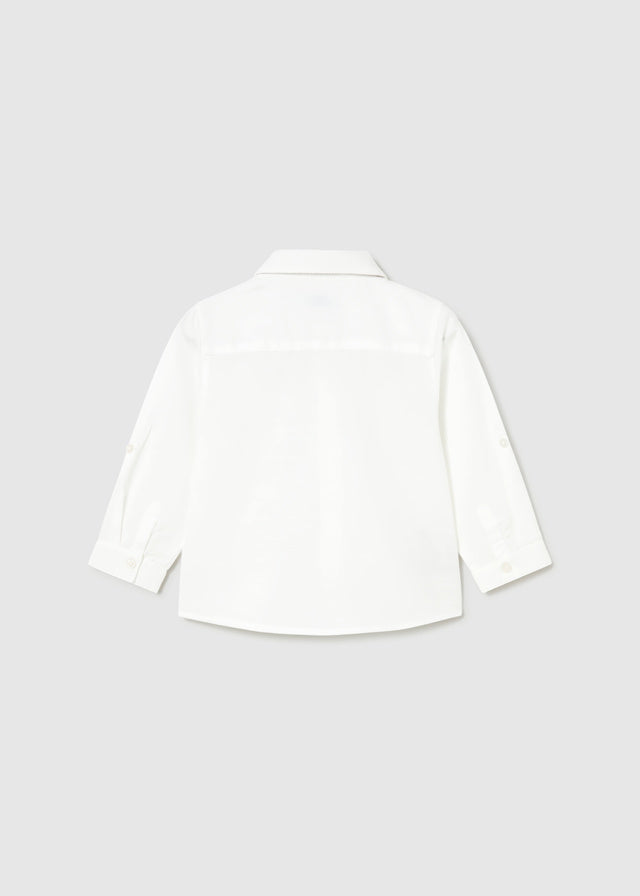 Camisa manga larga lino bebé