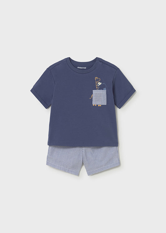 Conjunto bermuda y playera bebé