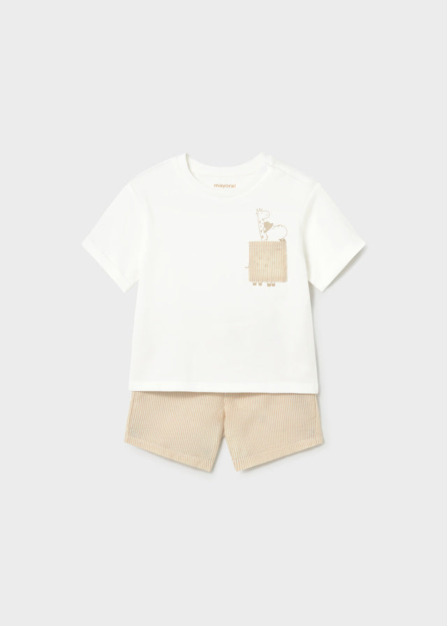 Conjunto bermuda y playera bebé