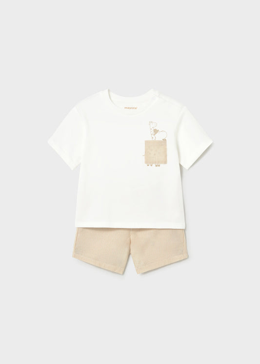 Conjunto bermuda y playera bebé