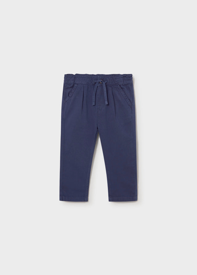 Pantalón relaxed con lino bebé