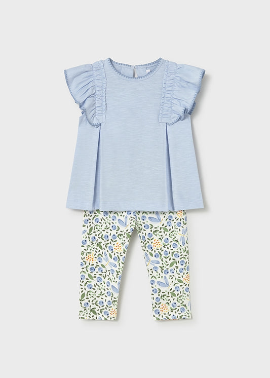 Conjunto legging estampado y playera bebé