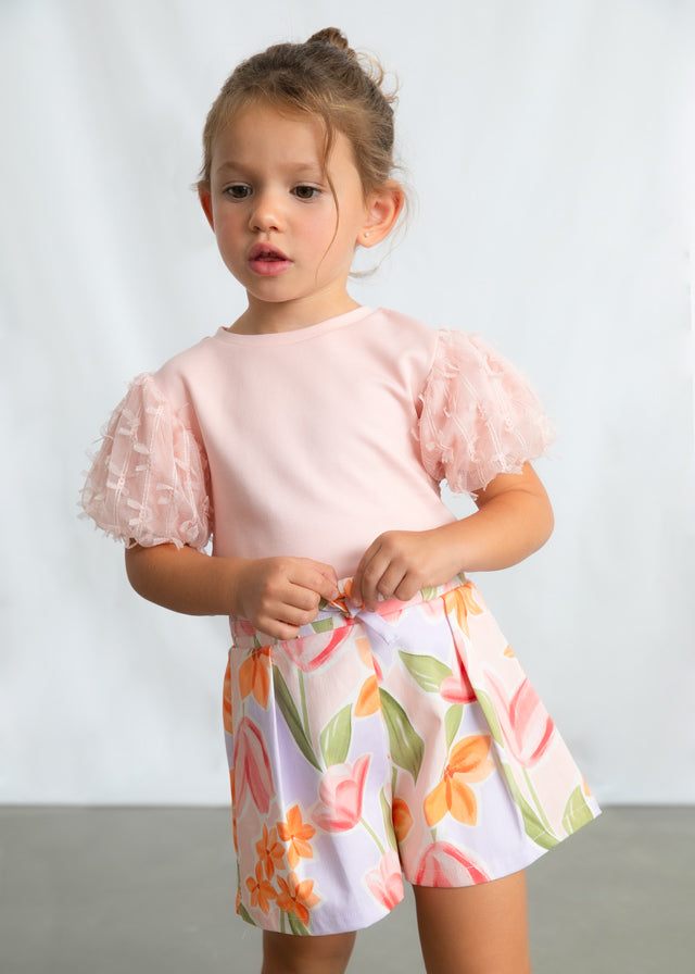 Playera tul niña