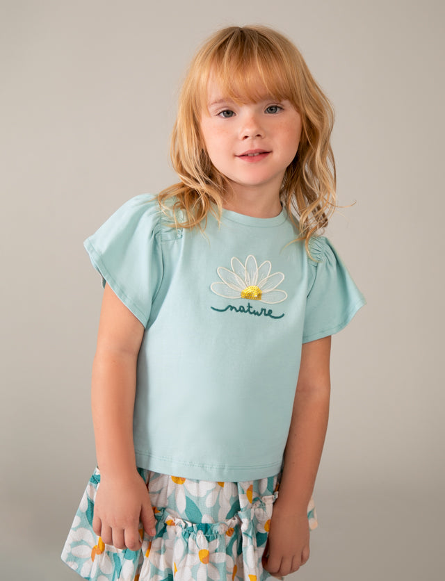 Playera aplique niña