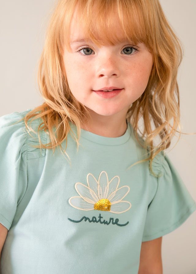 Playera aplique niña