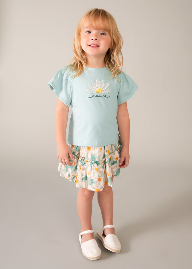 Playera aplique niña