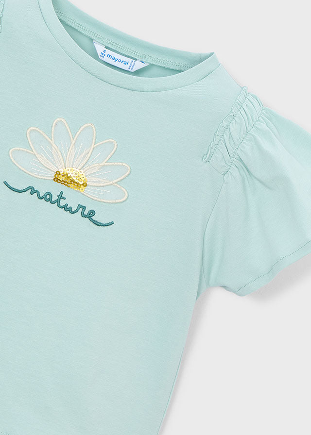 Playera aplique niña