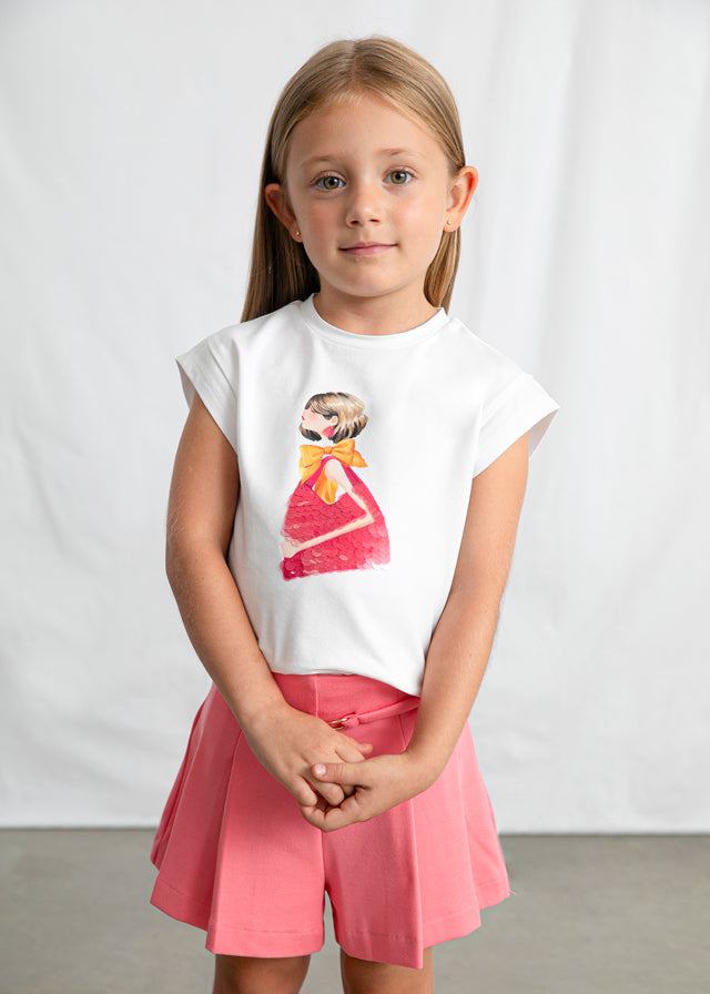 Playera estampada muñeca niña